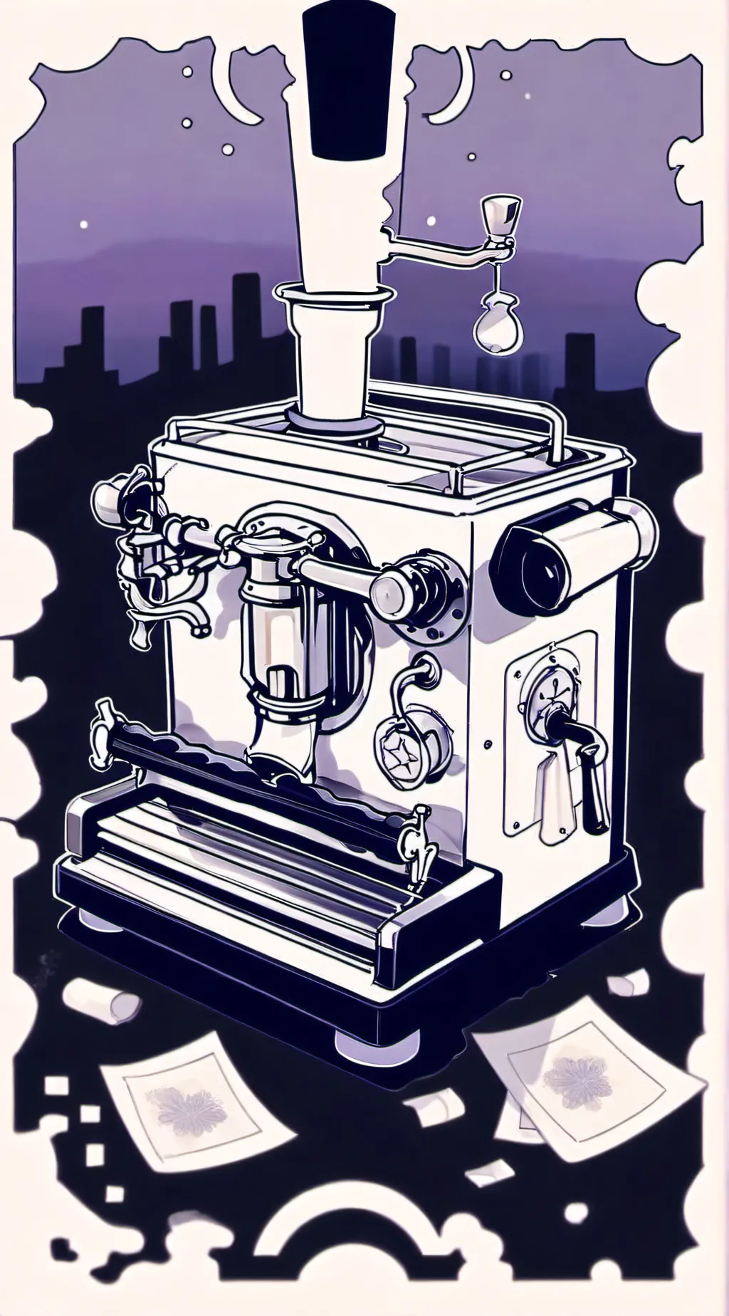 ai character: Bendy  background