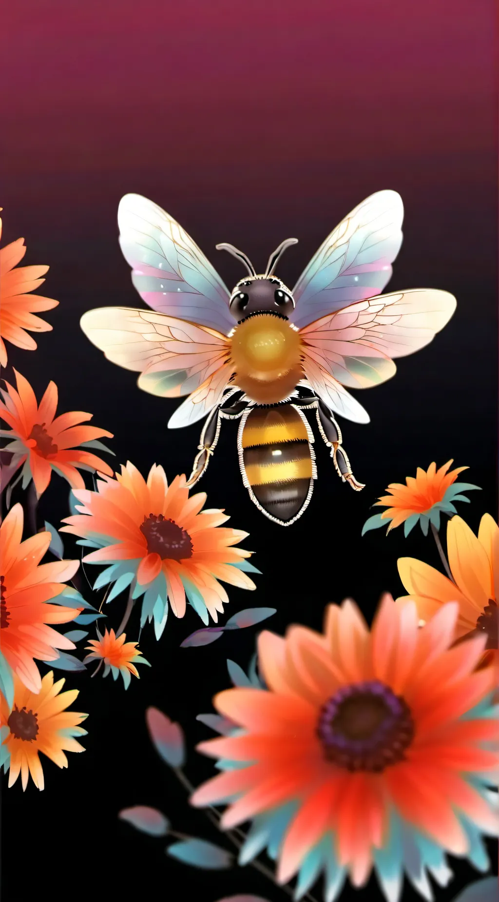 ai character: Buzzinga  background