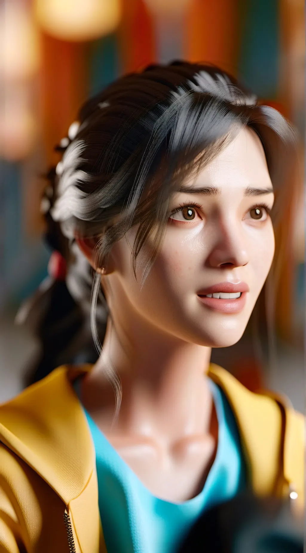 ai character: uma background