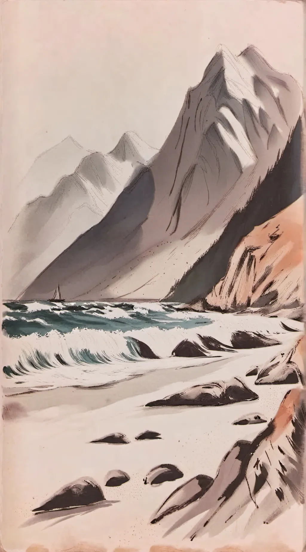 ai character: V and elements  background