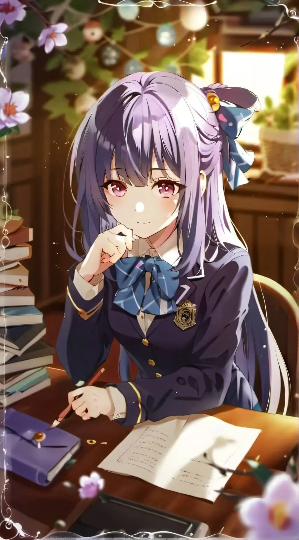 ai character: Akari  background