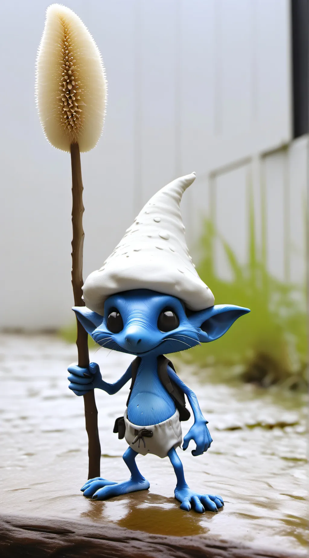 ai character: SmurfCat background