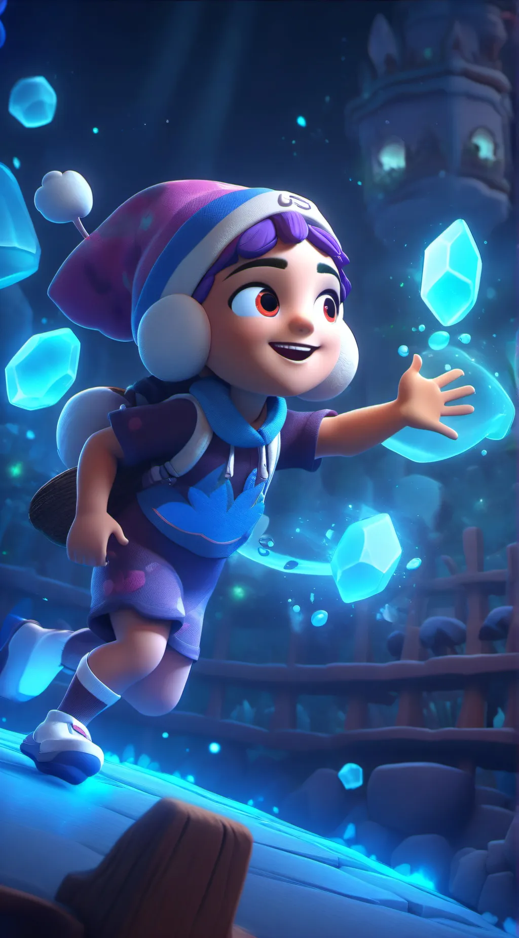 ai character: Just add magic background