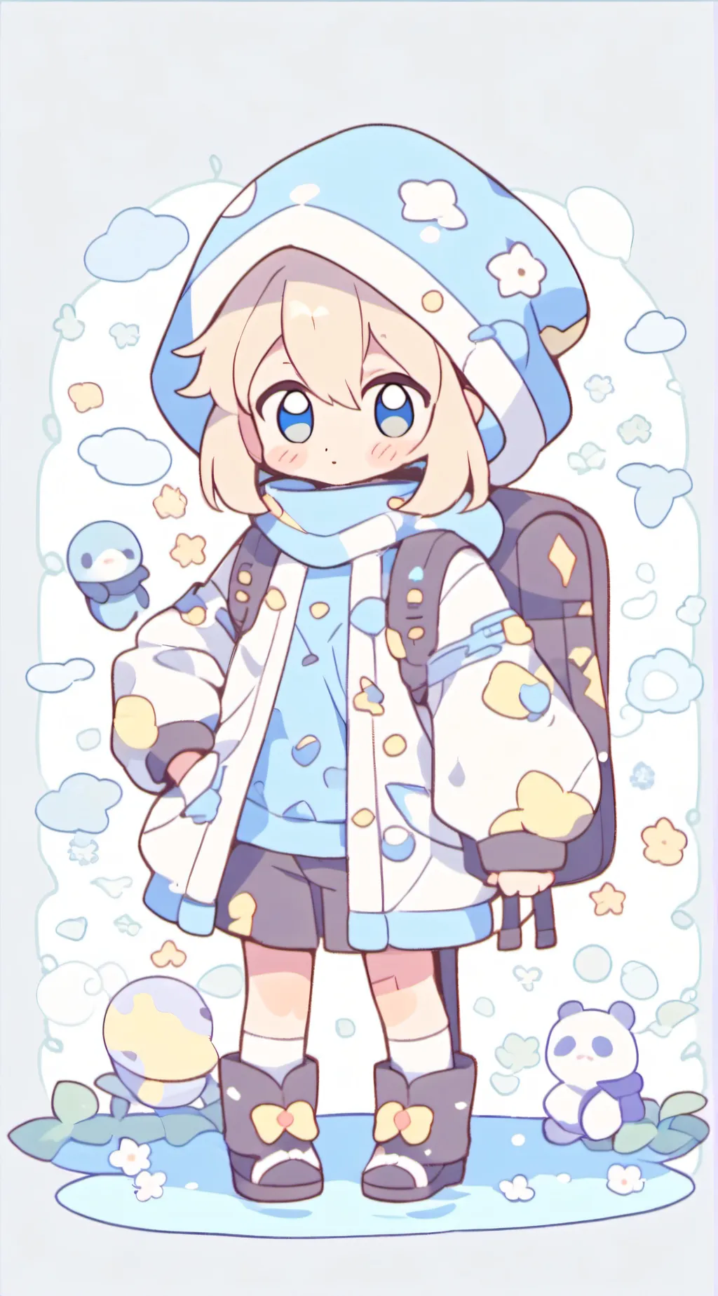 ai character: Mr.hungry pumpkin background