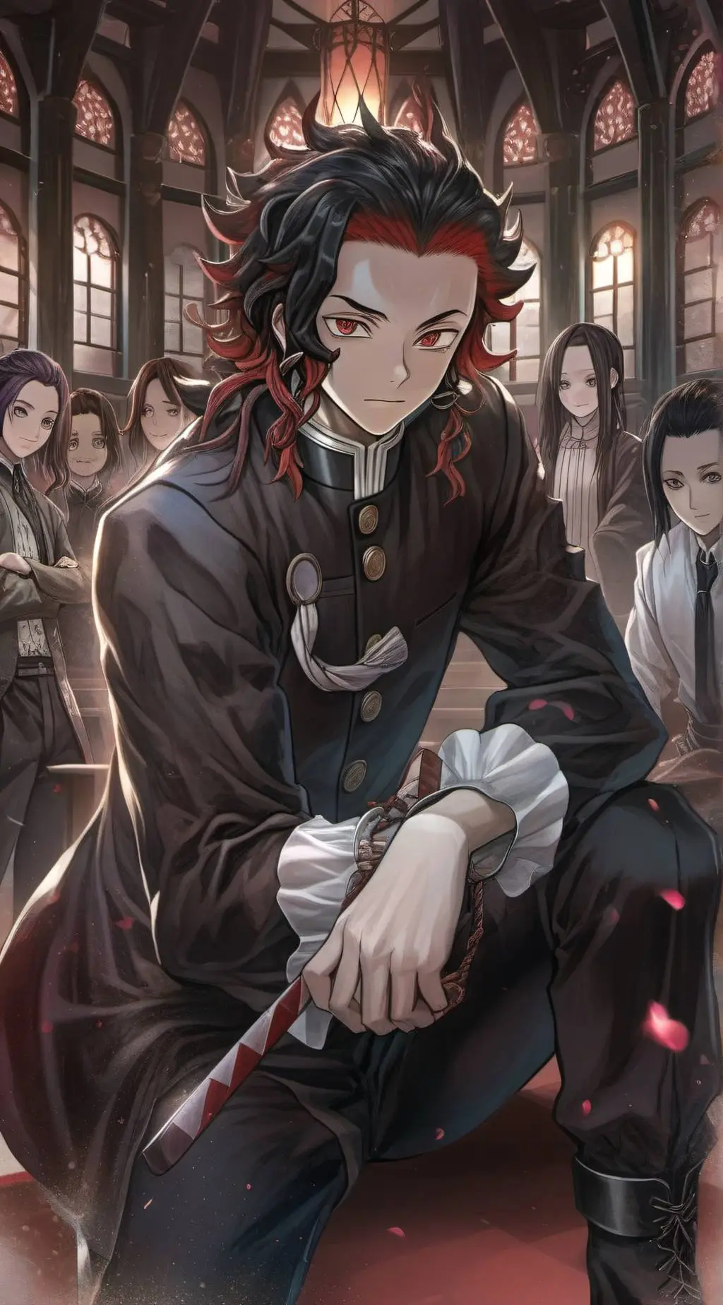 ai character: hashira trial background