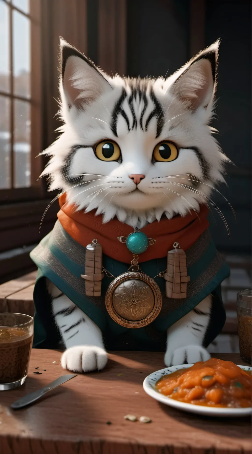 ai character: Fallen Feather background