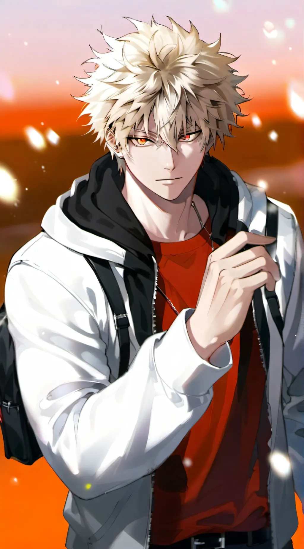 ai character: Katsuki Bakugo background