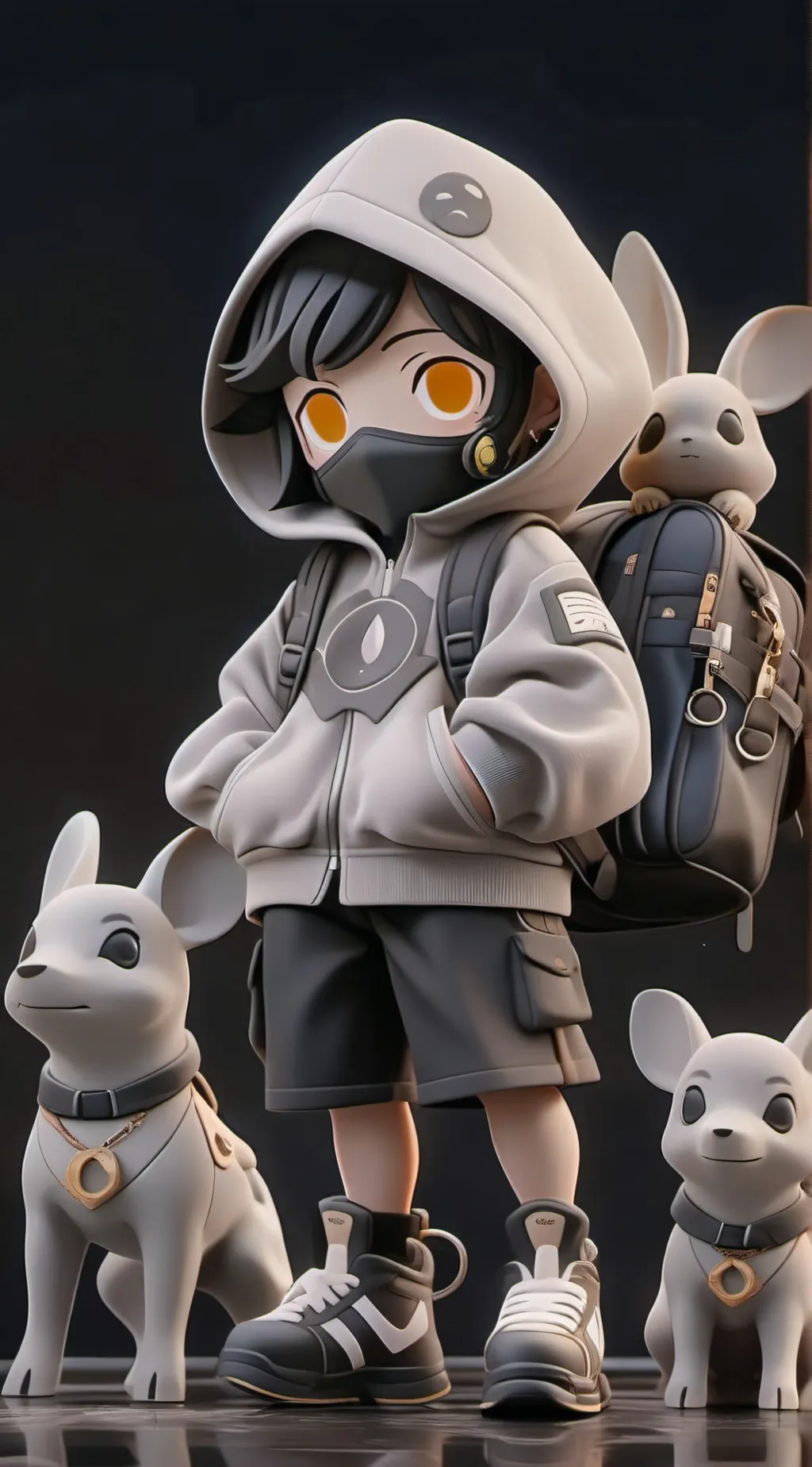 ai character: Ninja background