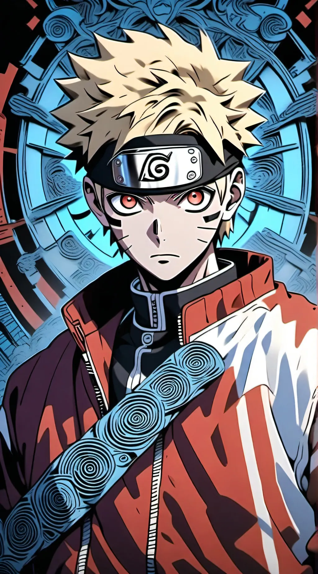 ai character: NARUTO UZUMAKI  background