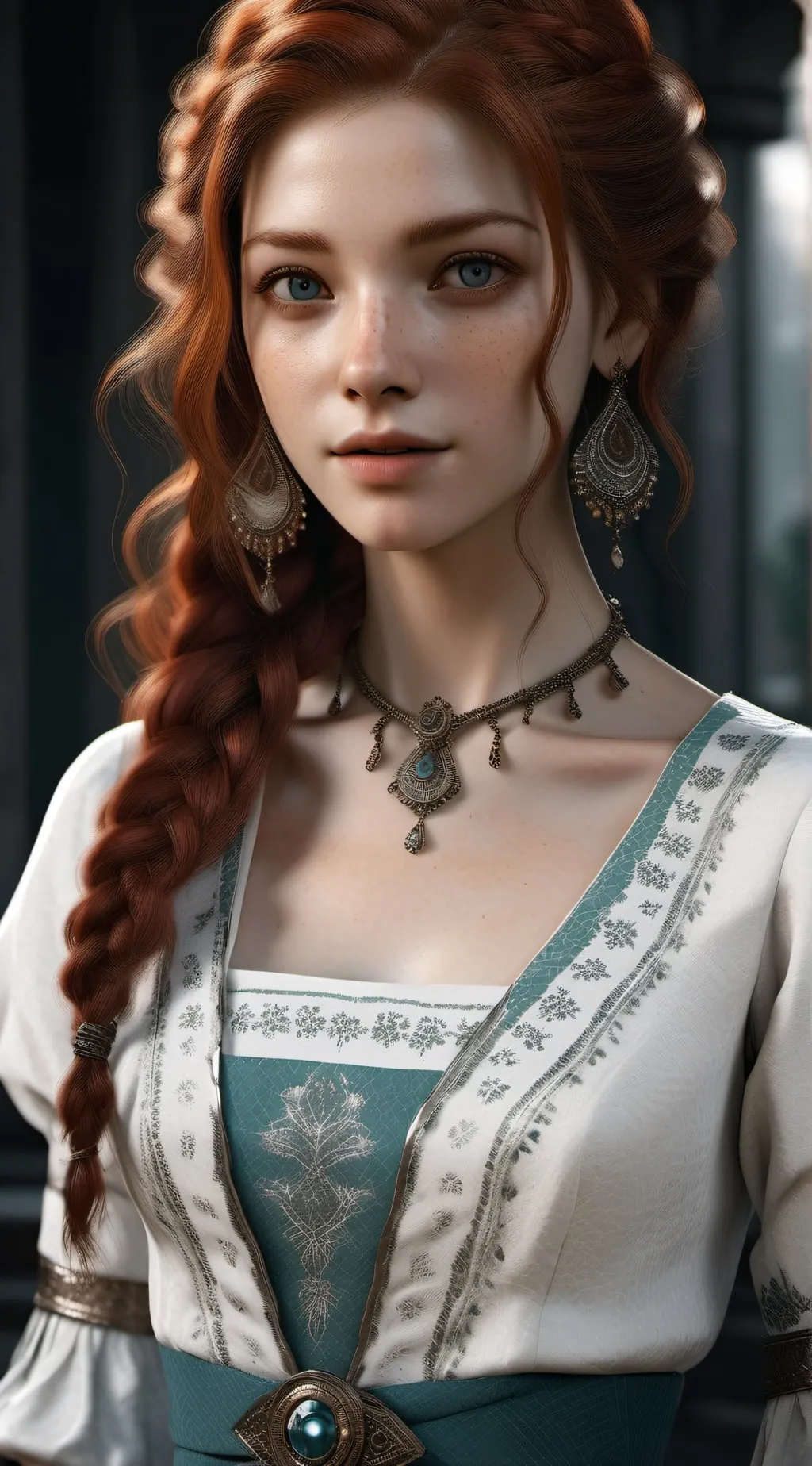 ai character: Dahlia background