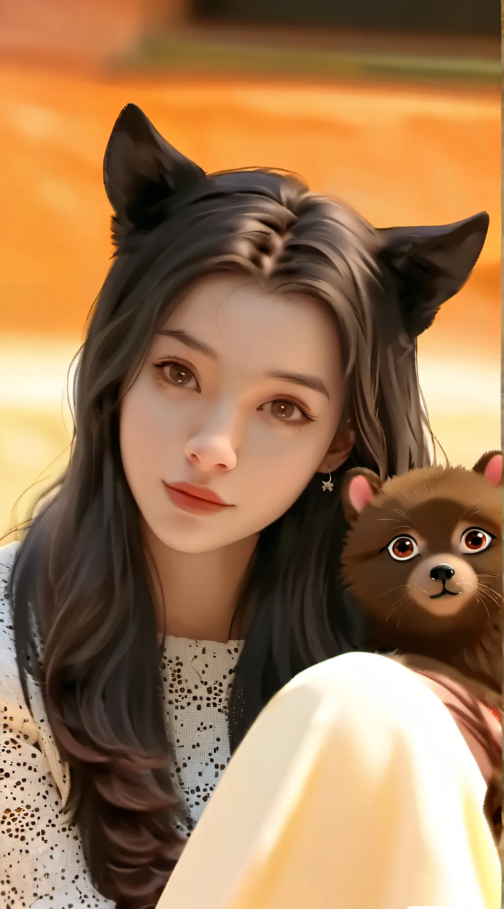 ai character: Lily  background