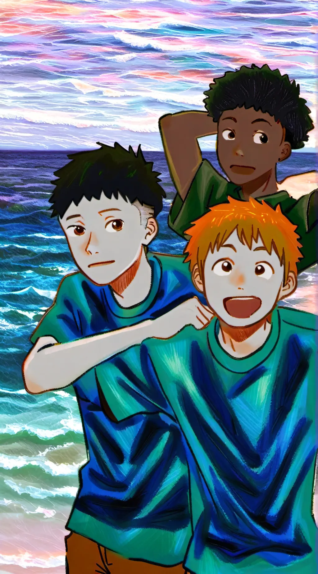 ai character: Grass background