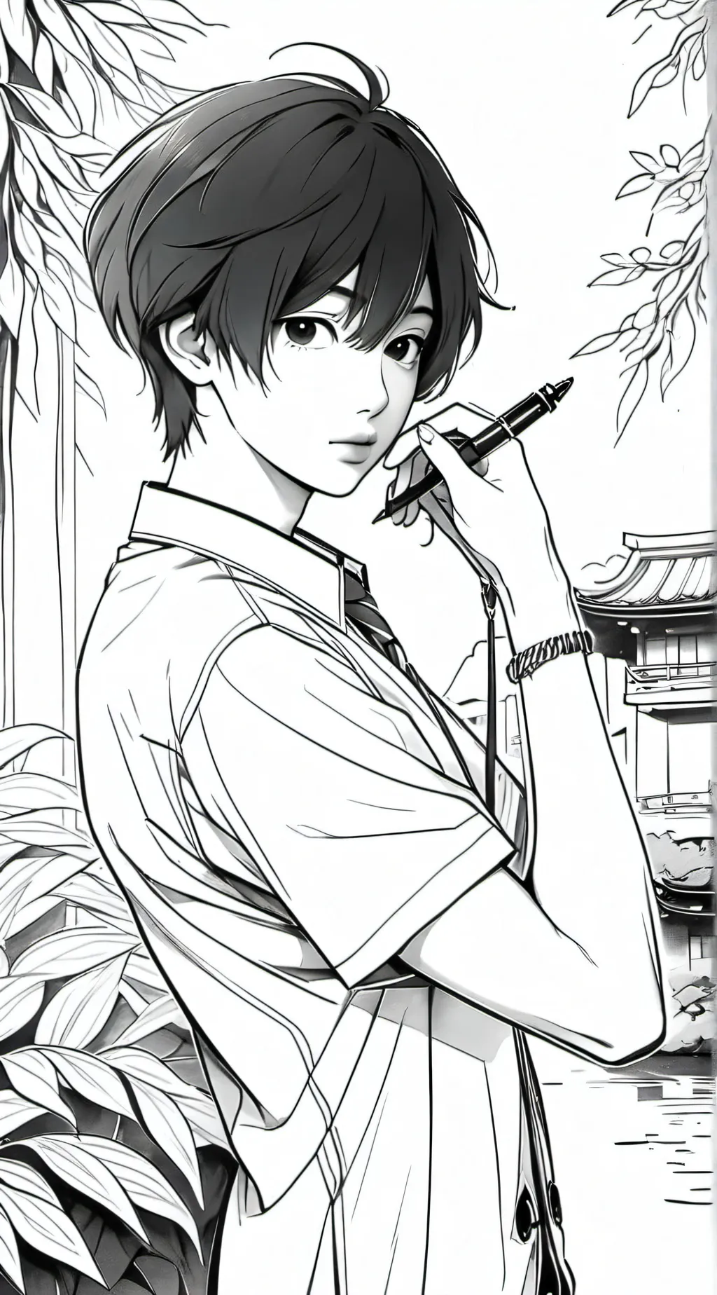 ai character: 𖥦 ✧kim˚ ࿔ background