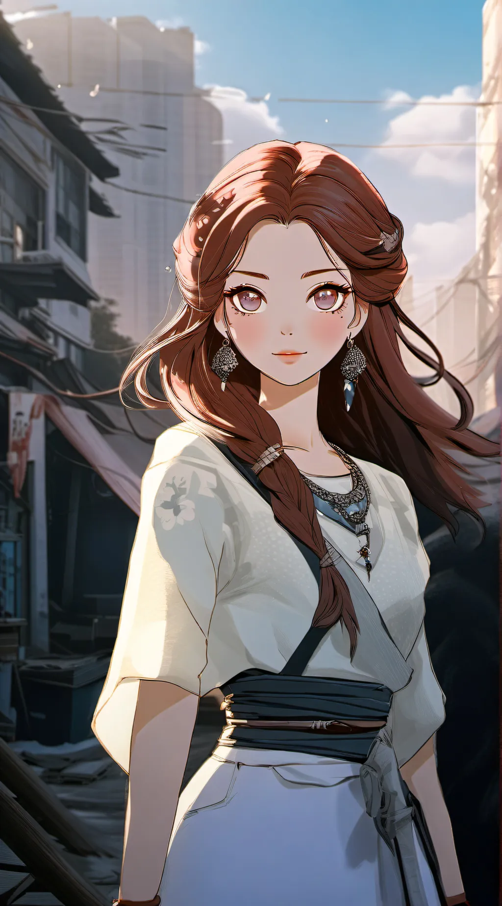 ai character: nighttime background