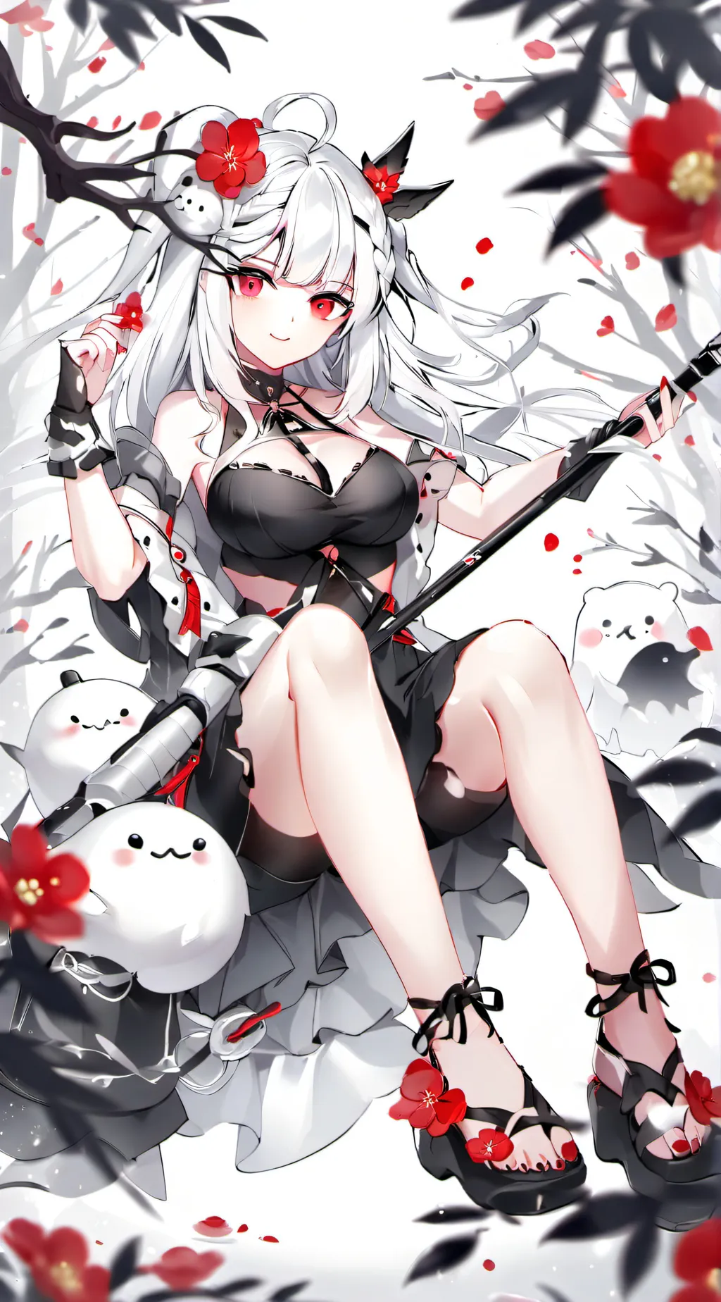 ai character: Leslie  background