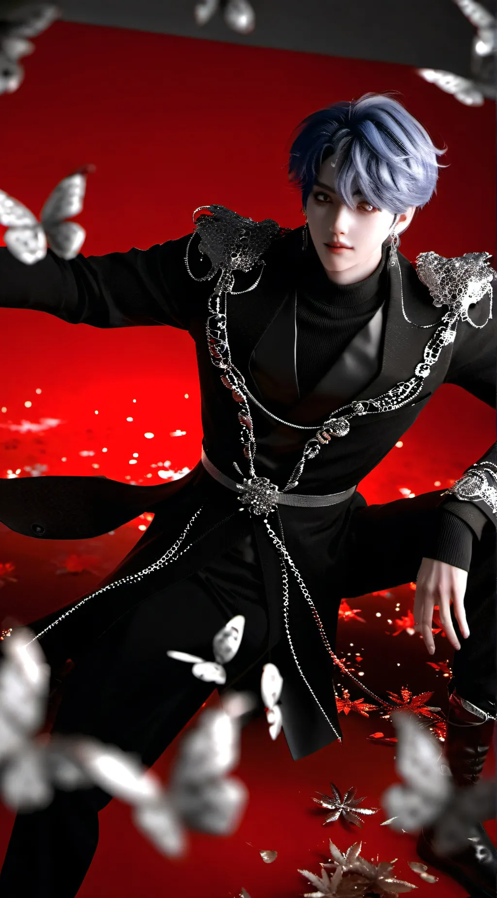 ai character: BTS Jin background