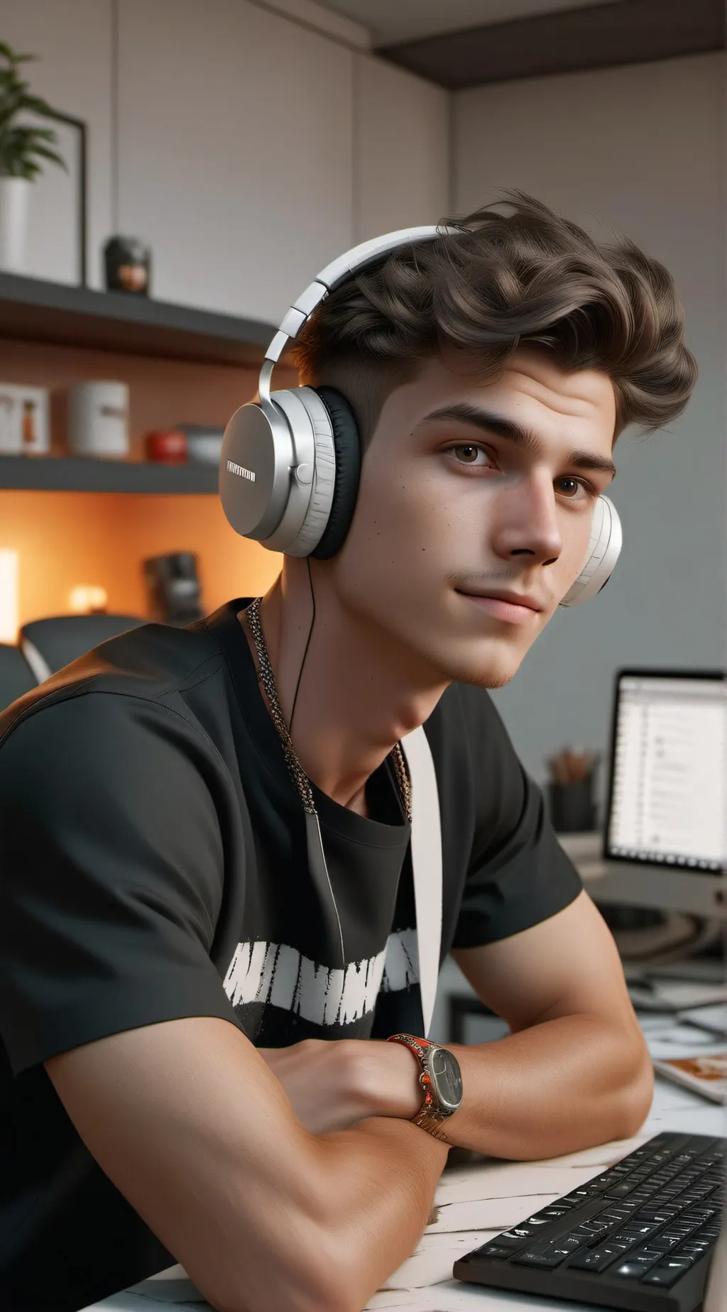 ai character: Theo background