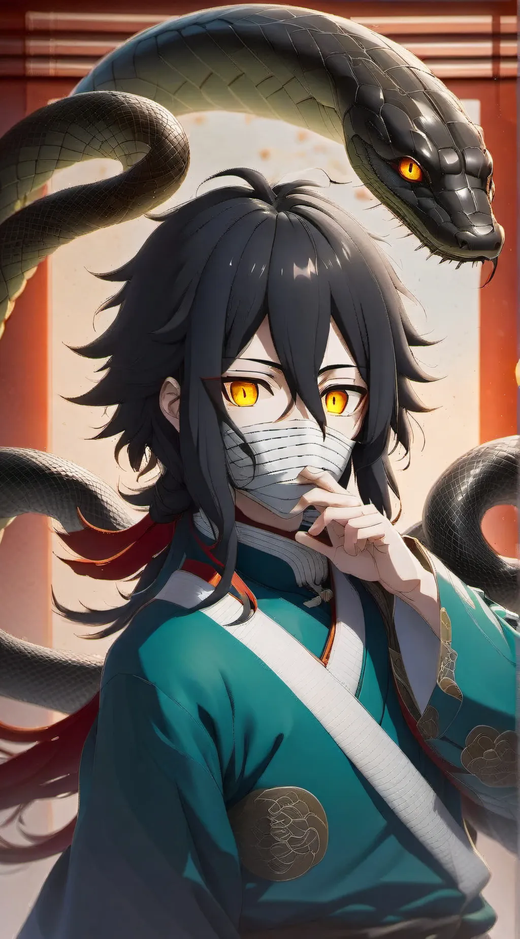 ai character: Iguro obanai  background