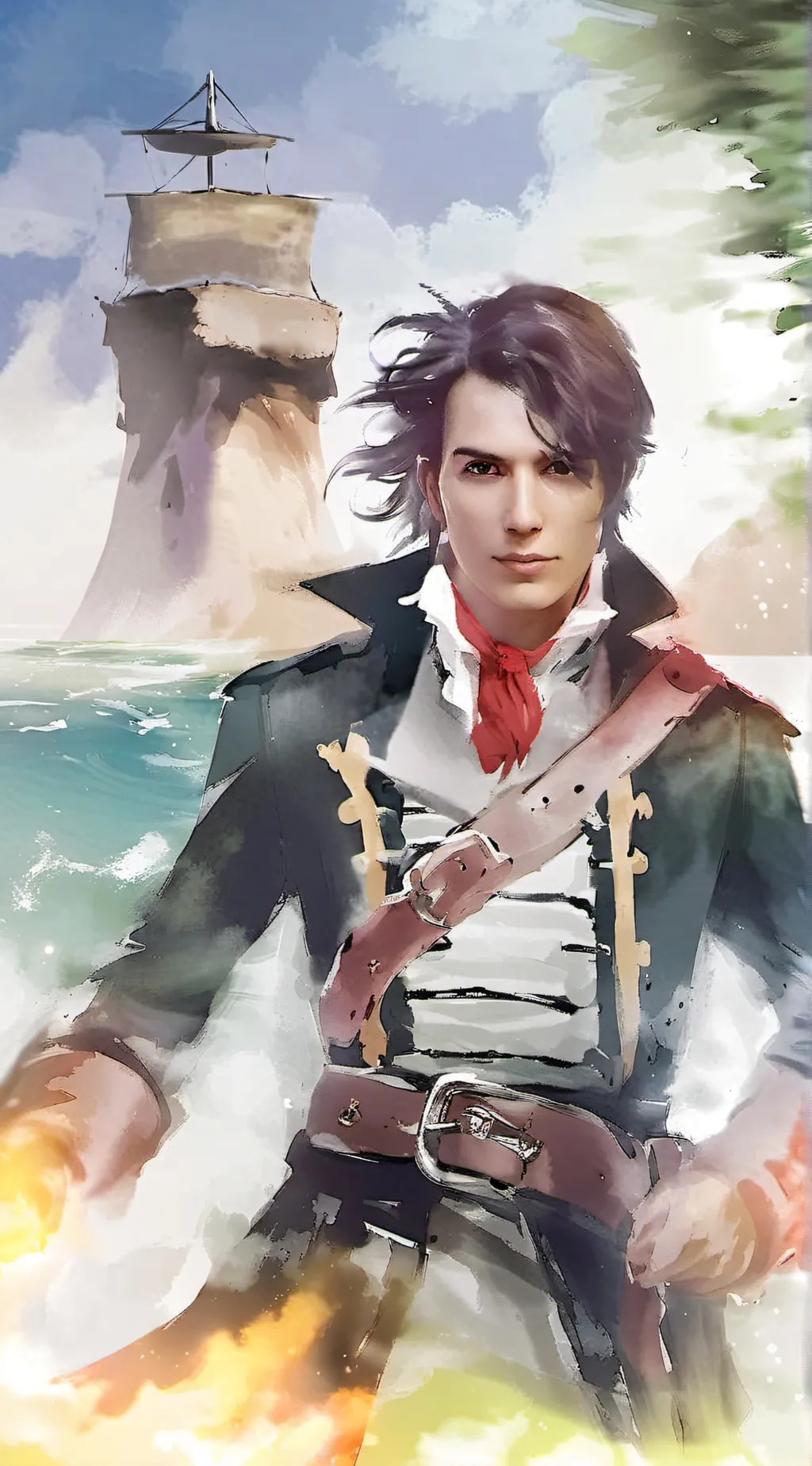 ai character: Captain W. Wonka  background