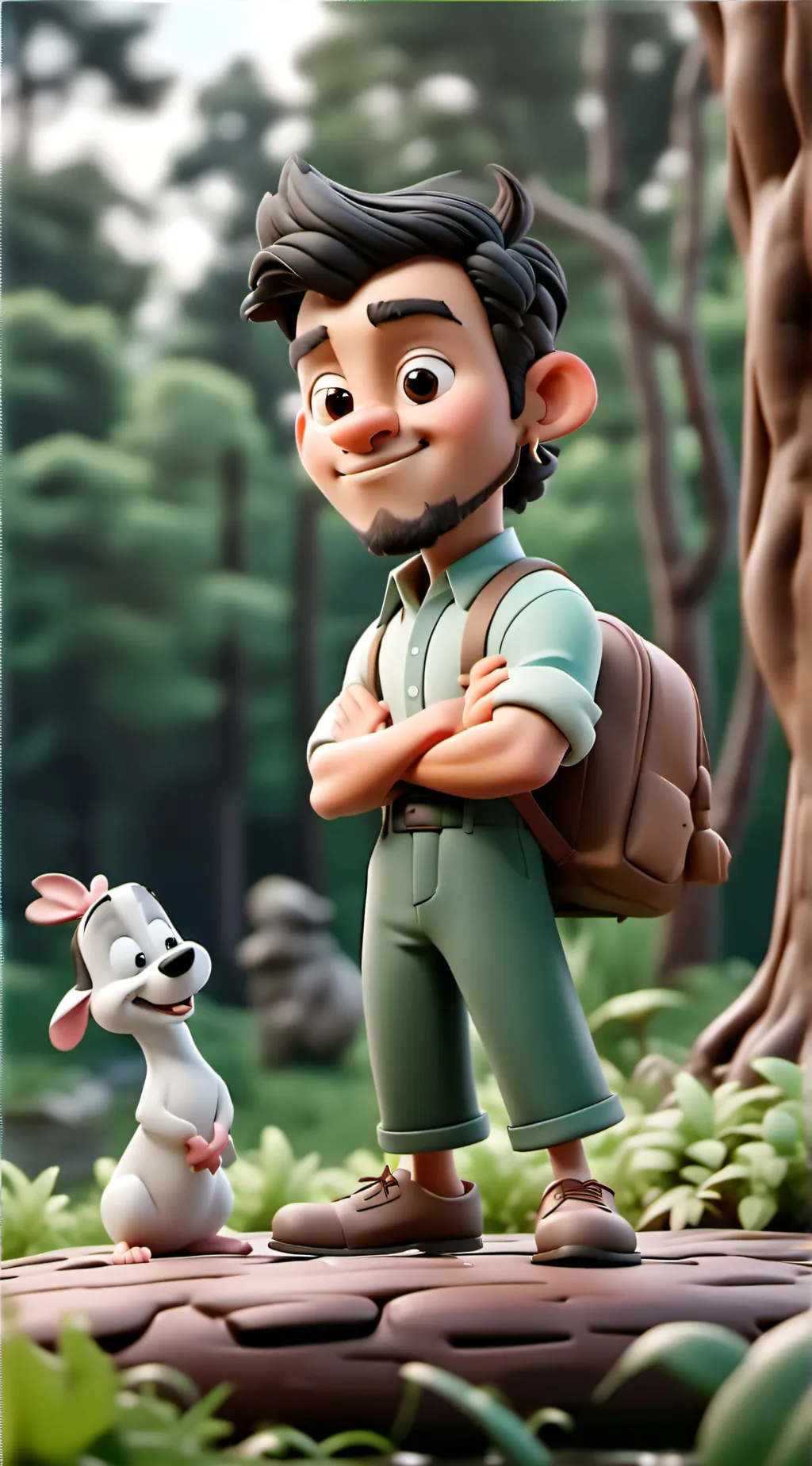 ai character: beardy background