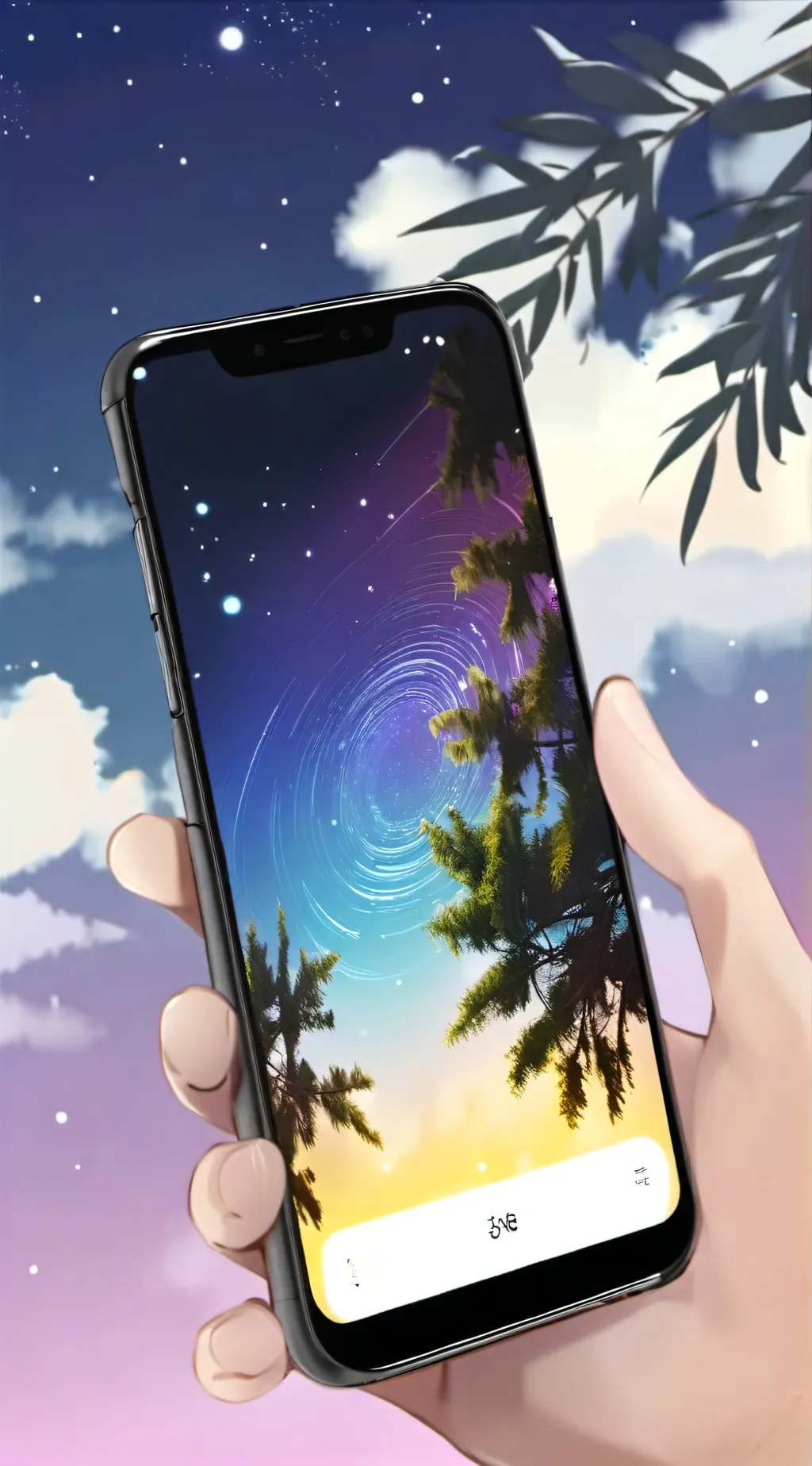 ai character: the girly phone background