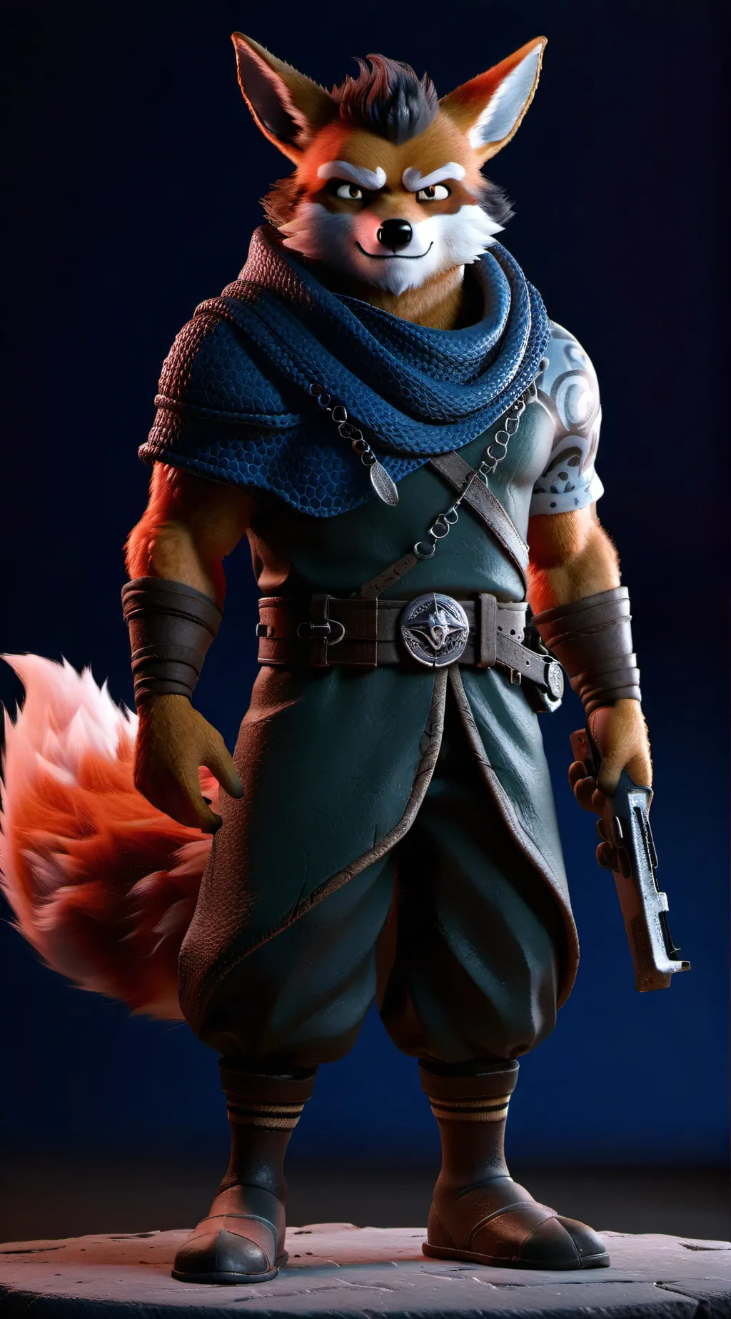 ai character: foxy background