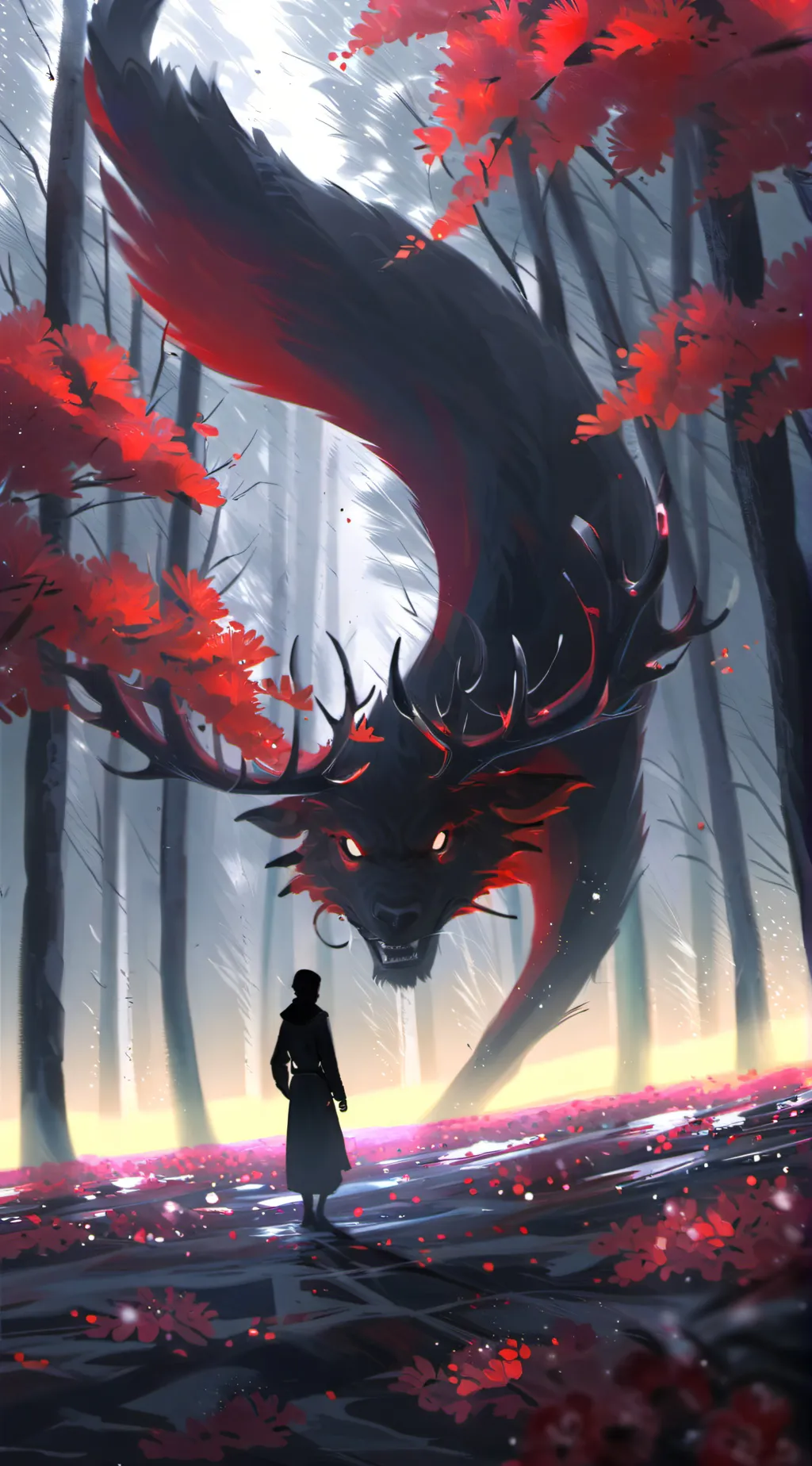 ai character: *the dark shadows* background