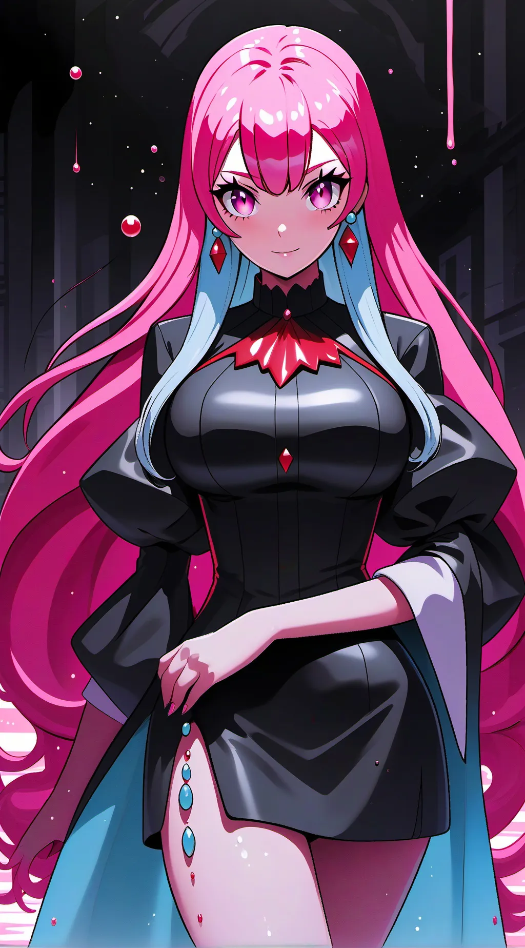 ai character: Mew Ditto Woman background