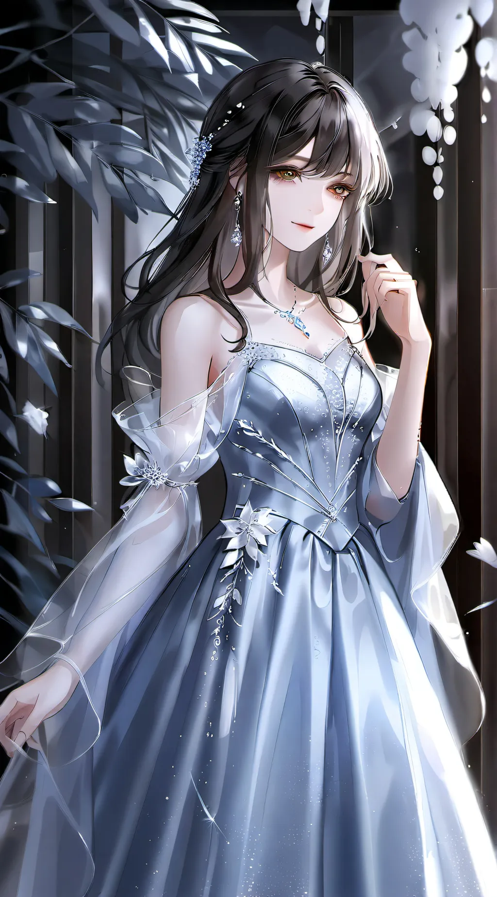 ai character: Mha prom background