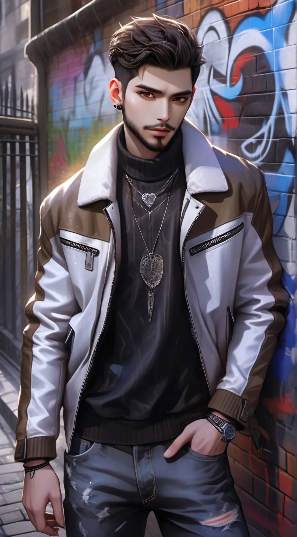 ai character: Dawn background