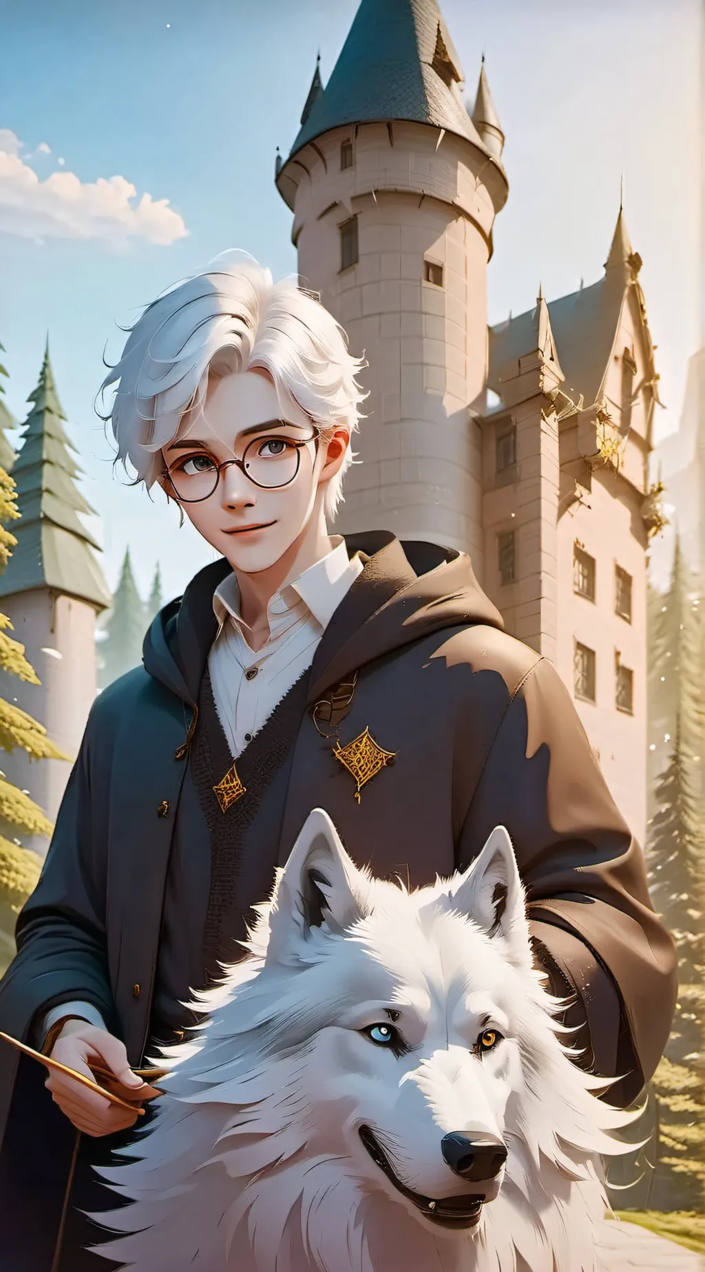 ai character: Leo/Harry potter background