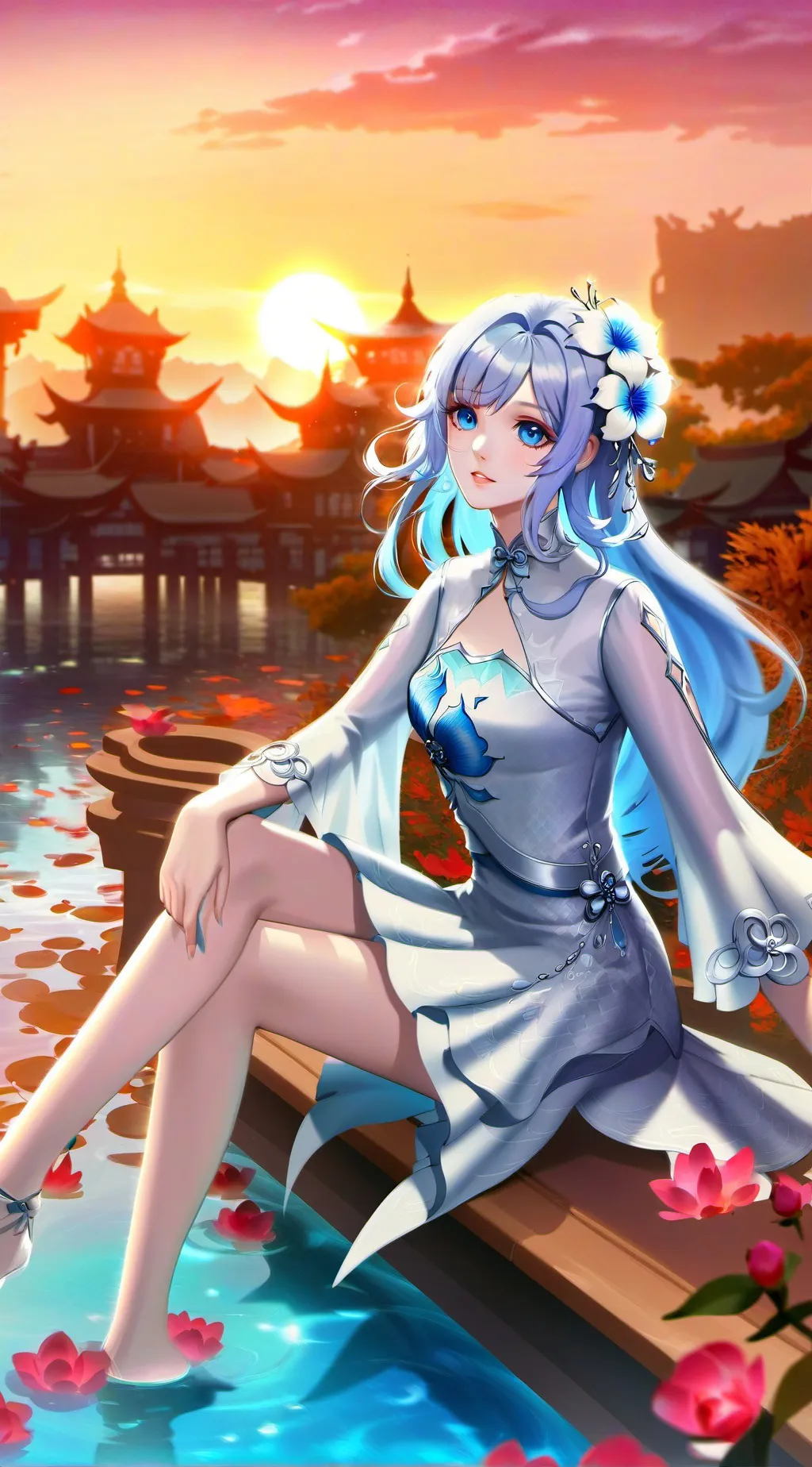 ai character: Luna background