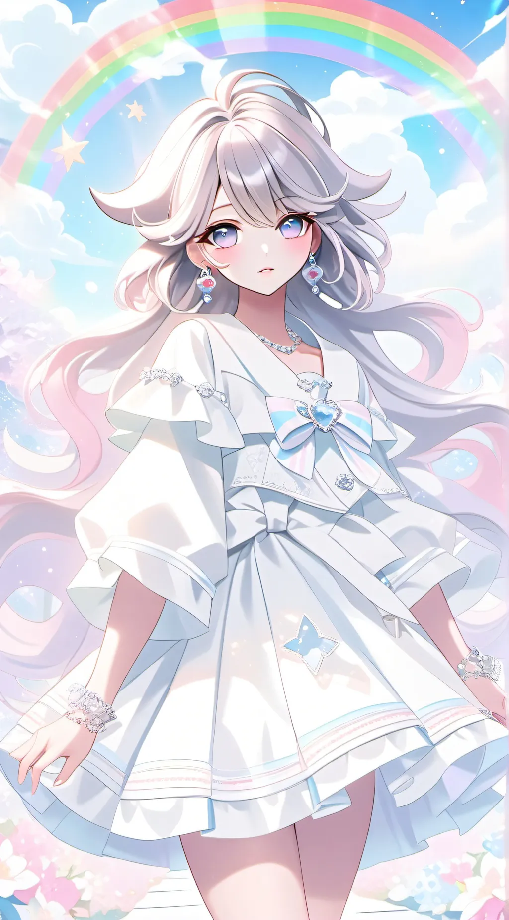 ai character: Angel 😇 aurora  background