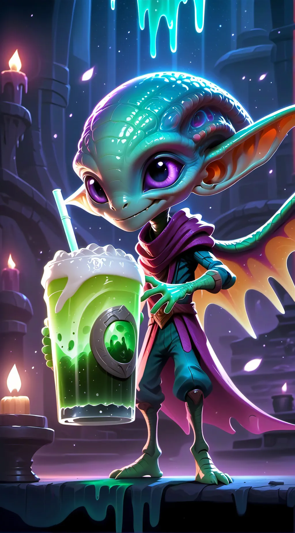 ai character: wish ailien background