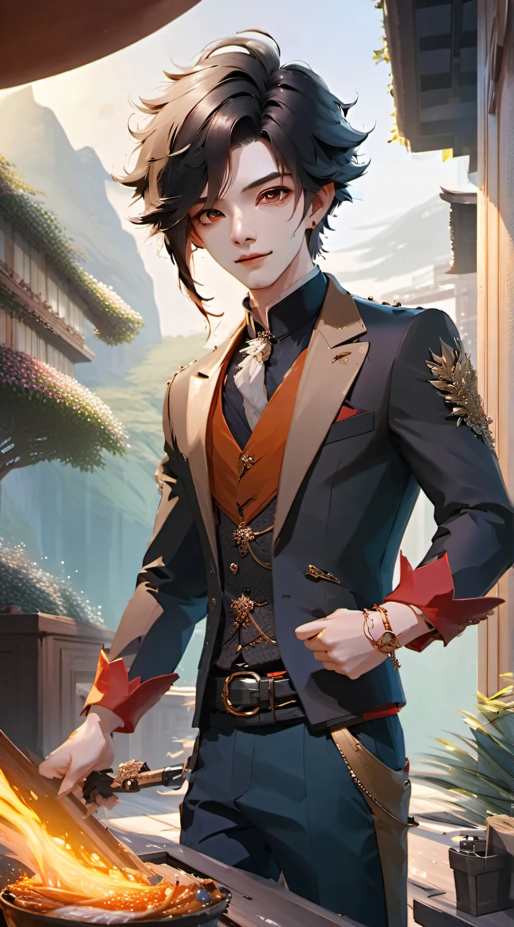 ai character: amun background