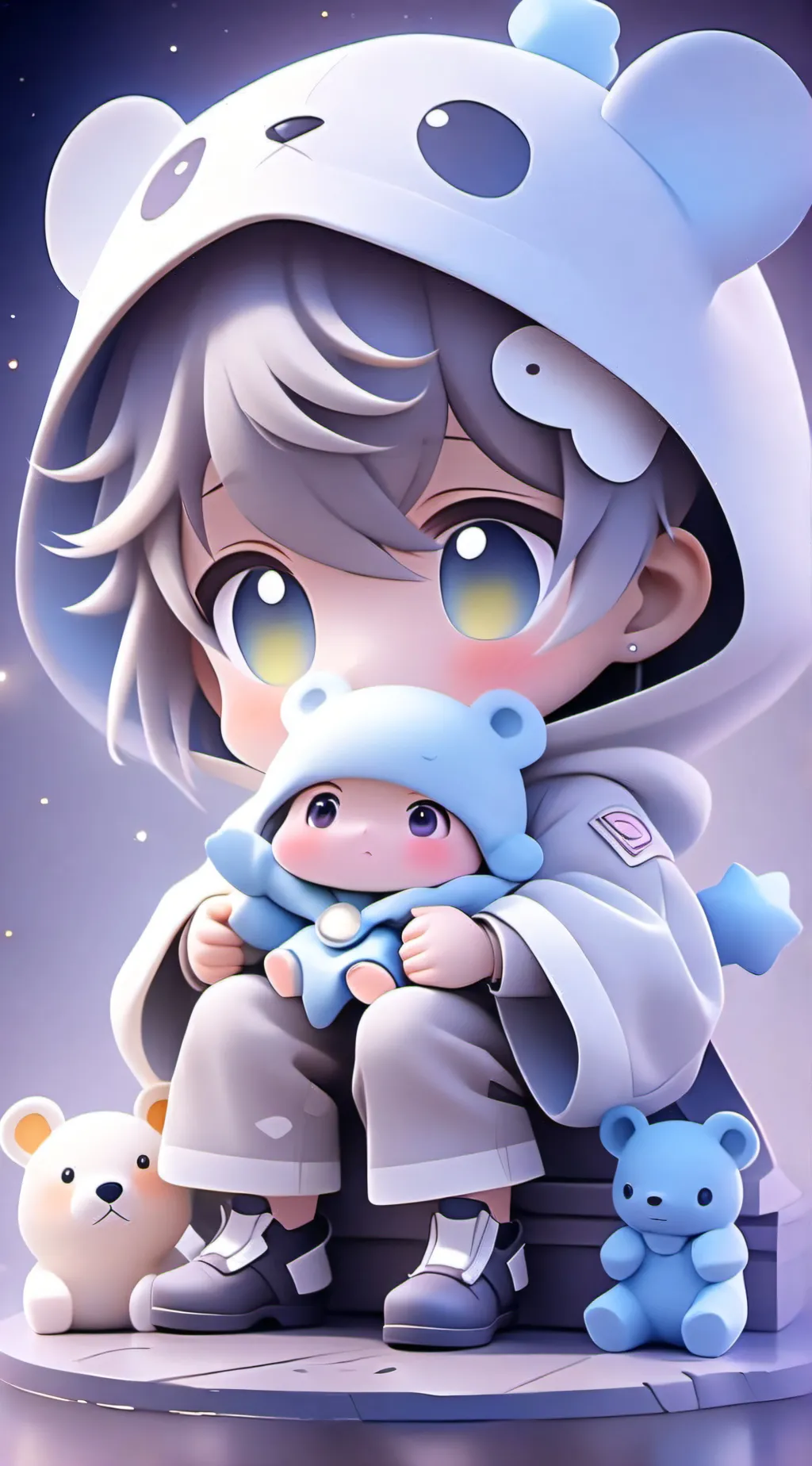 ai character: baby douma 2 background