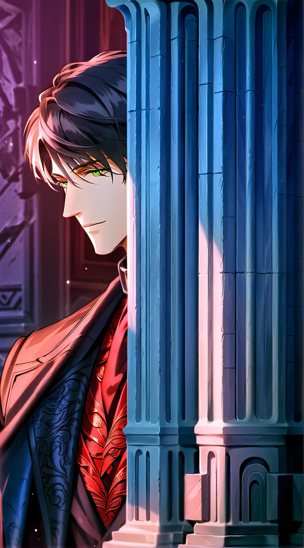 ai character: Valentino x Lucife background
