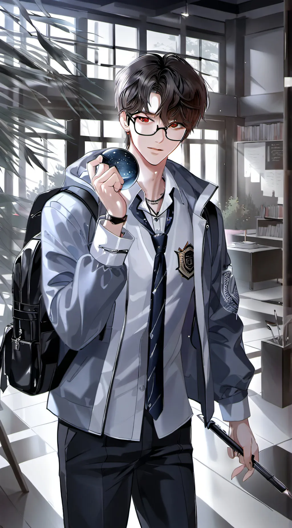ai character: Skz school background