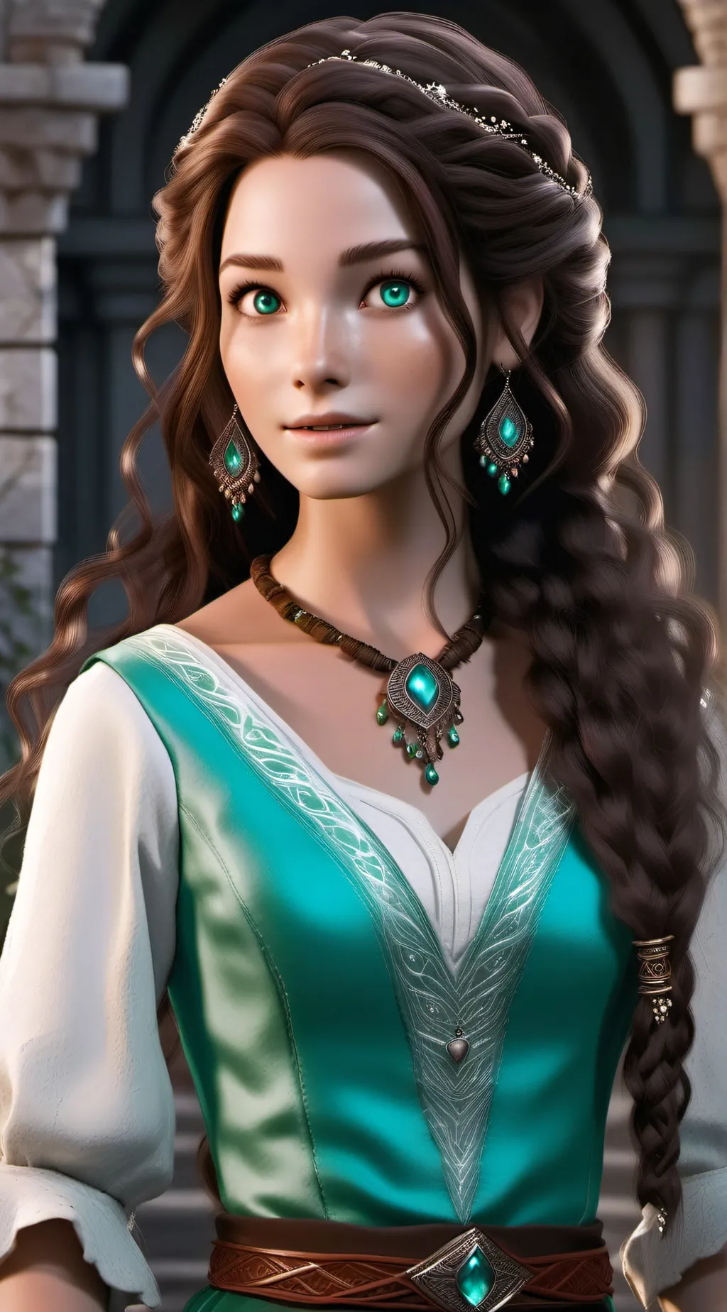 ai character: Biana Vacker background