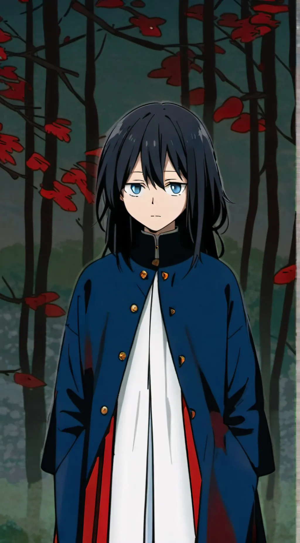 ai character: Hashira hotsprings background