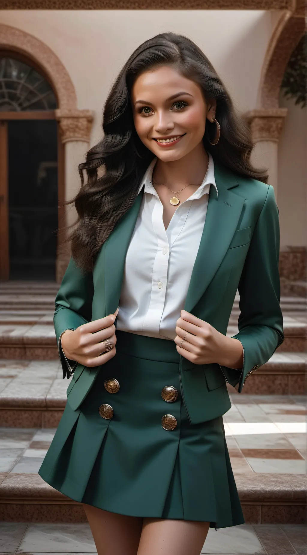 ai character: Heather Duke  background