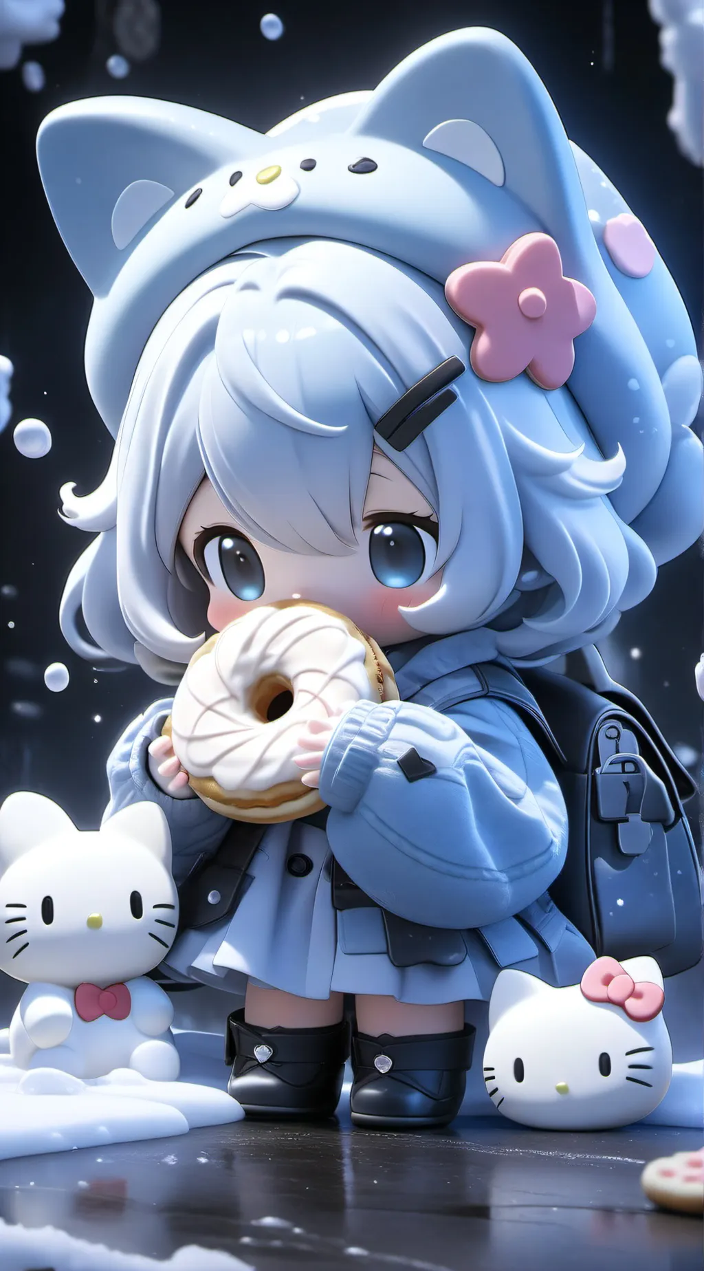 ai character: CINNAMONROLL background