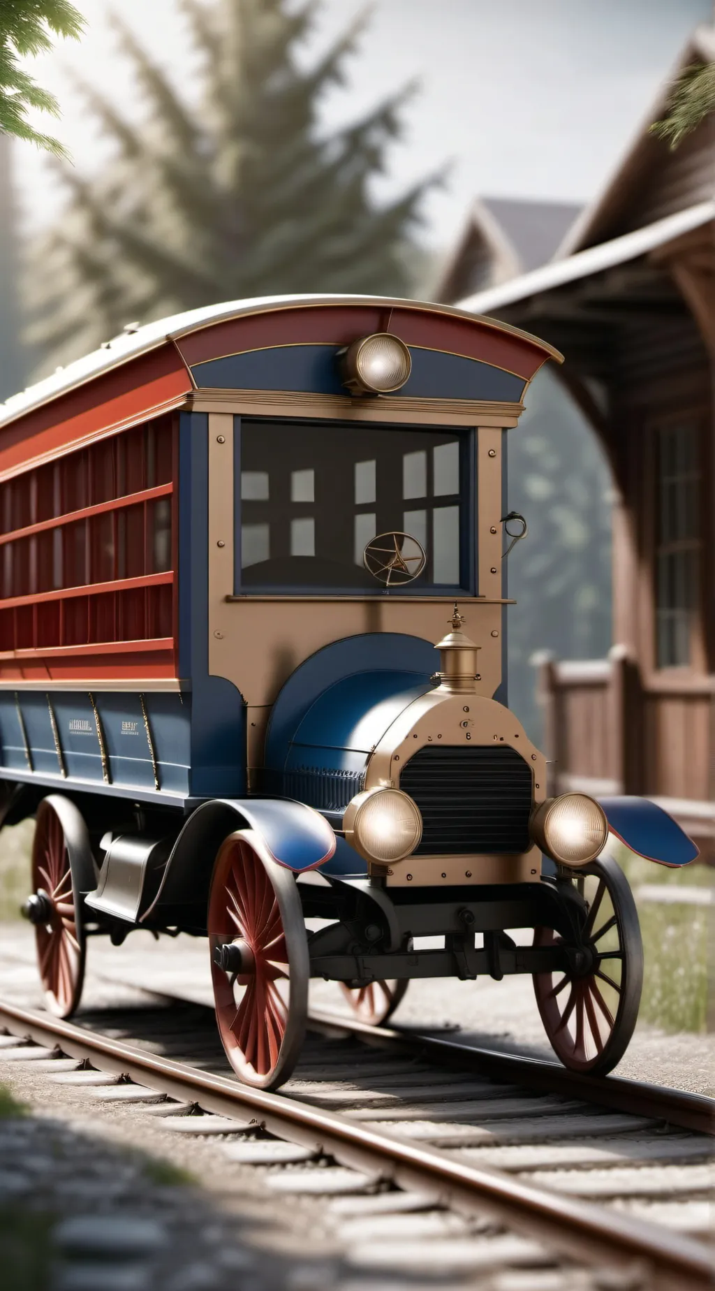 ai character: Adventure train background