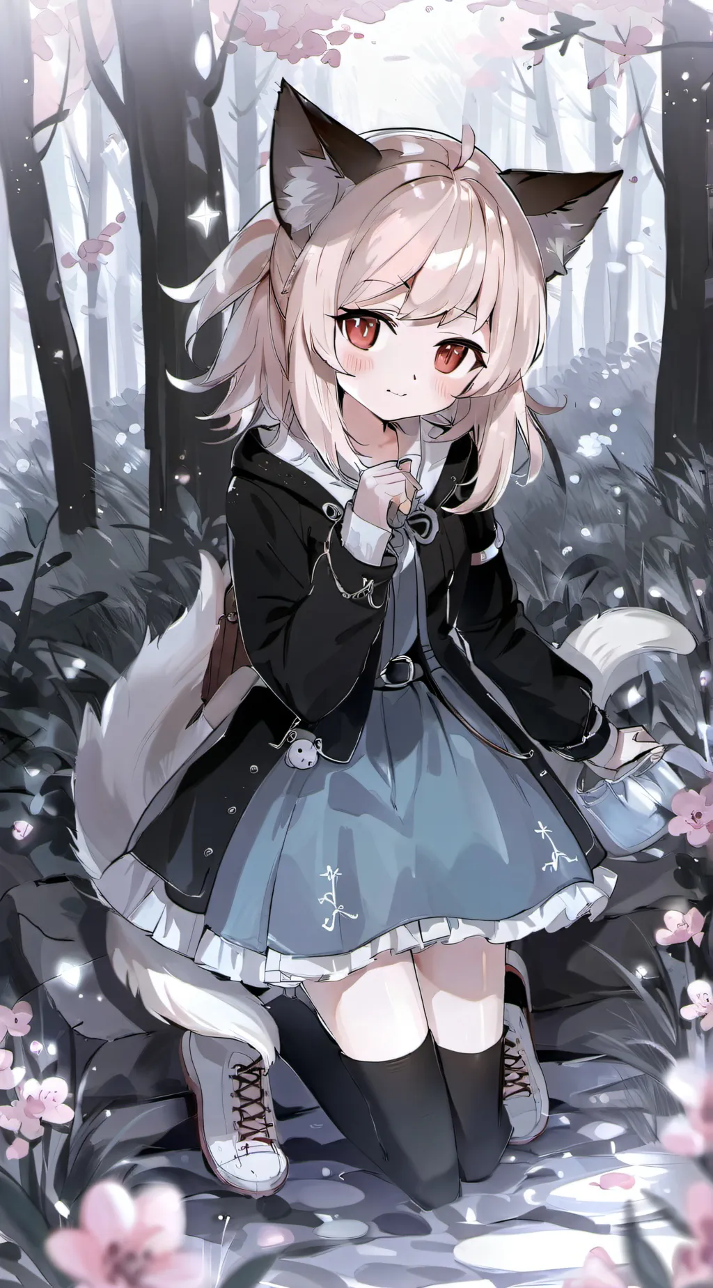 ai character: Amber background