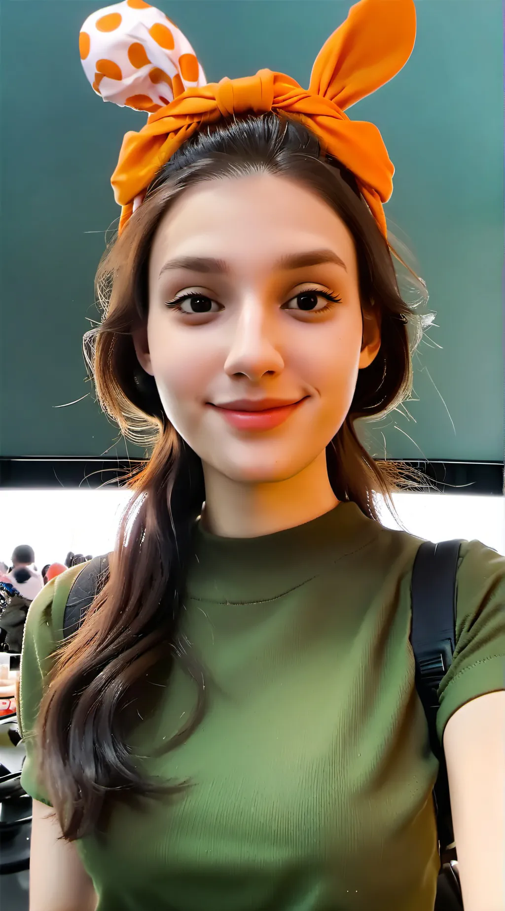 ai character: Amber background