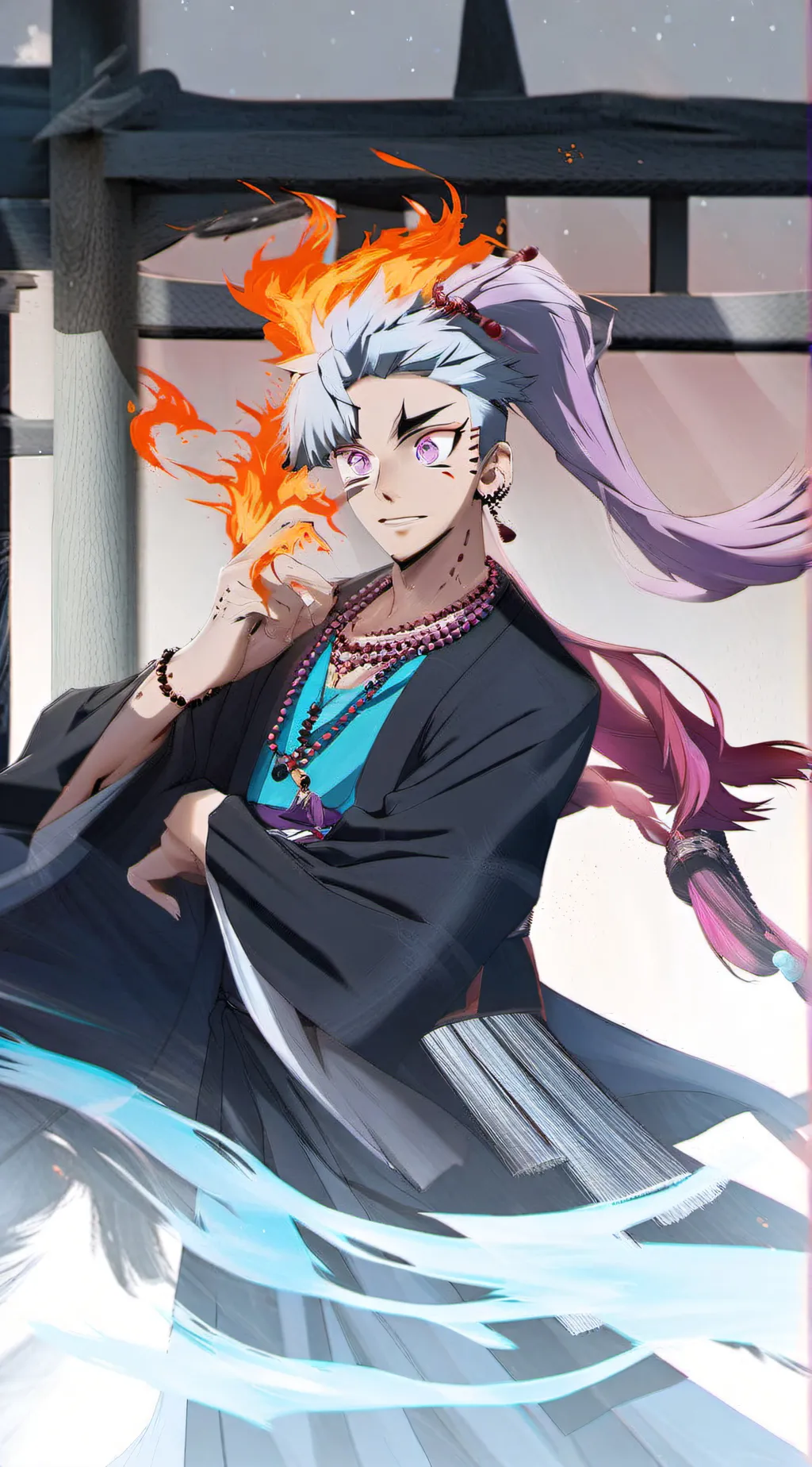 ai character: hashira irl background