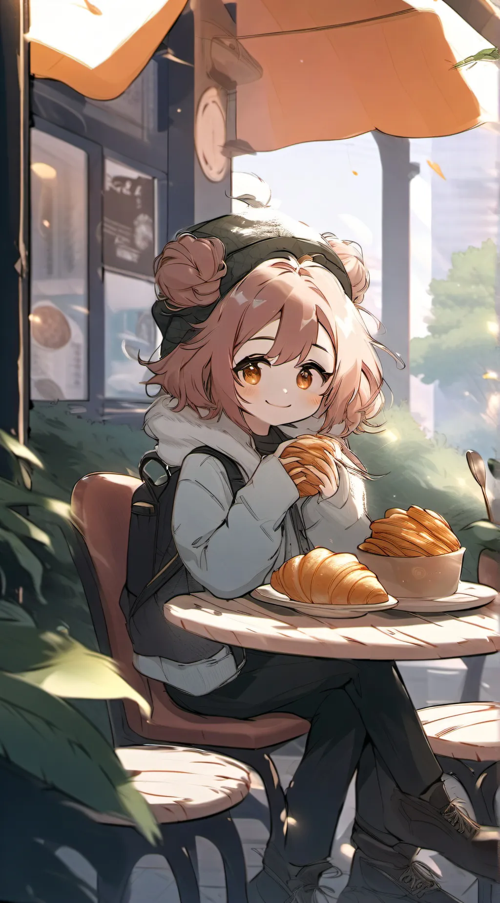 ai character: puff’s bakery background