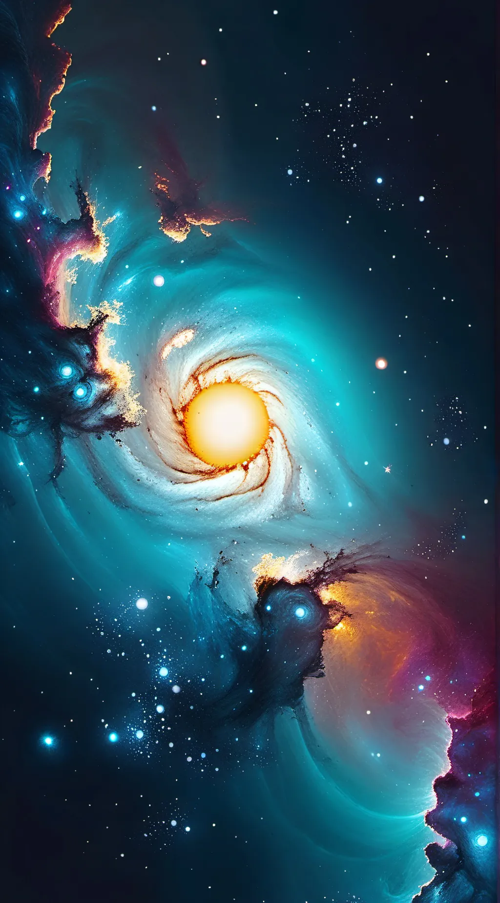 ai character: Solar balls background