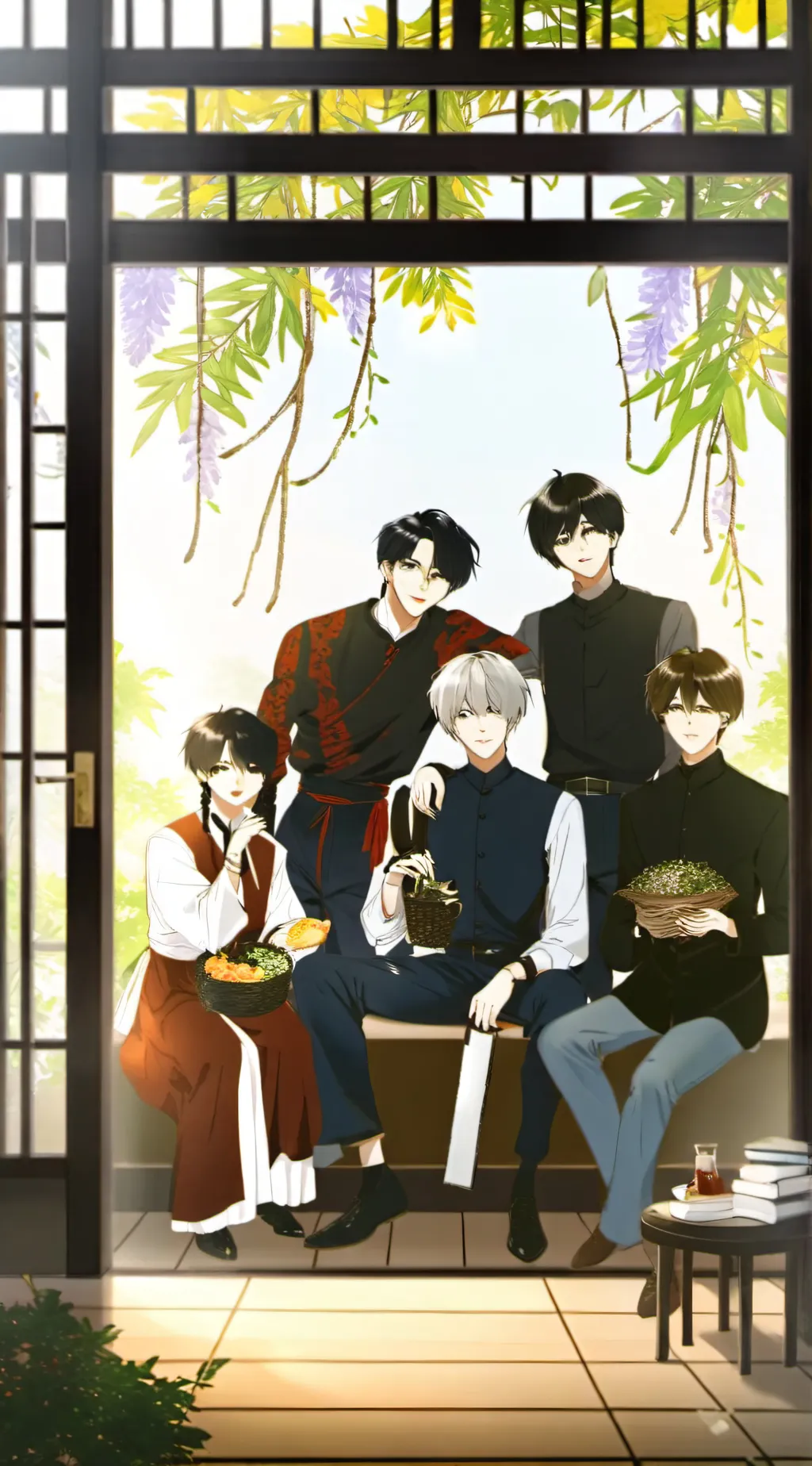 ai character: Bts  background