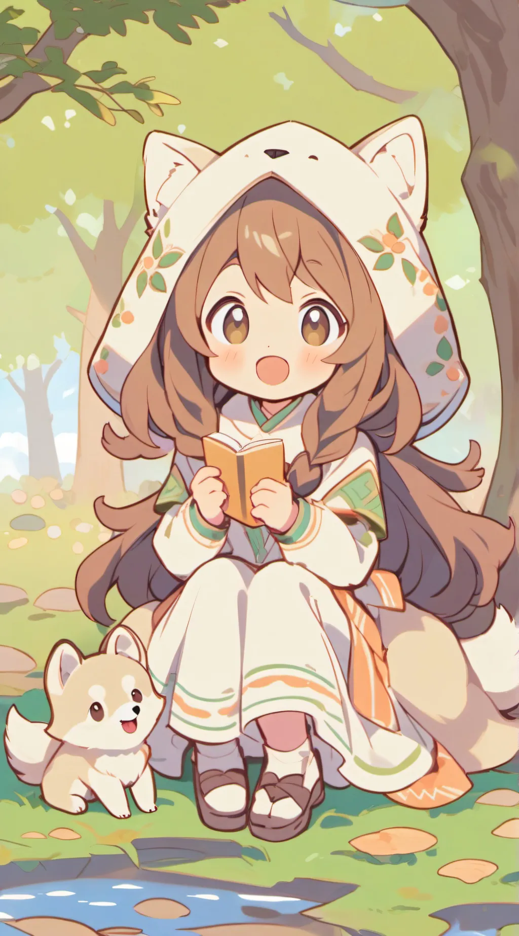 ai character: Aria background